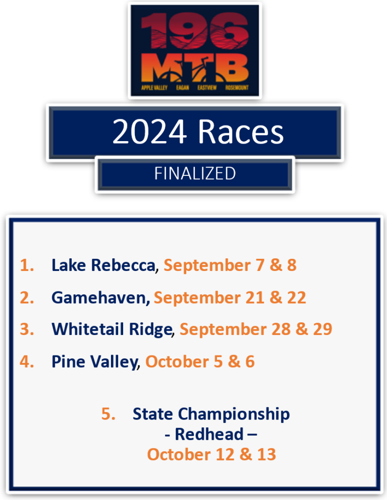 196 MTB's 2024 race schedule